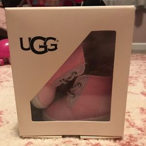 Pink baby UGG boots